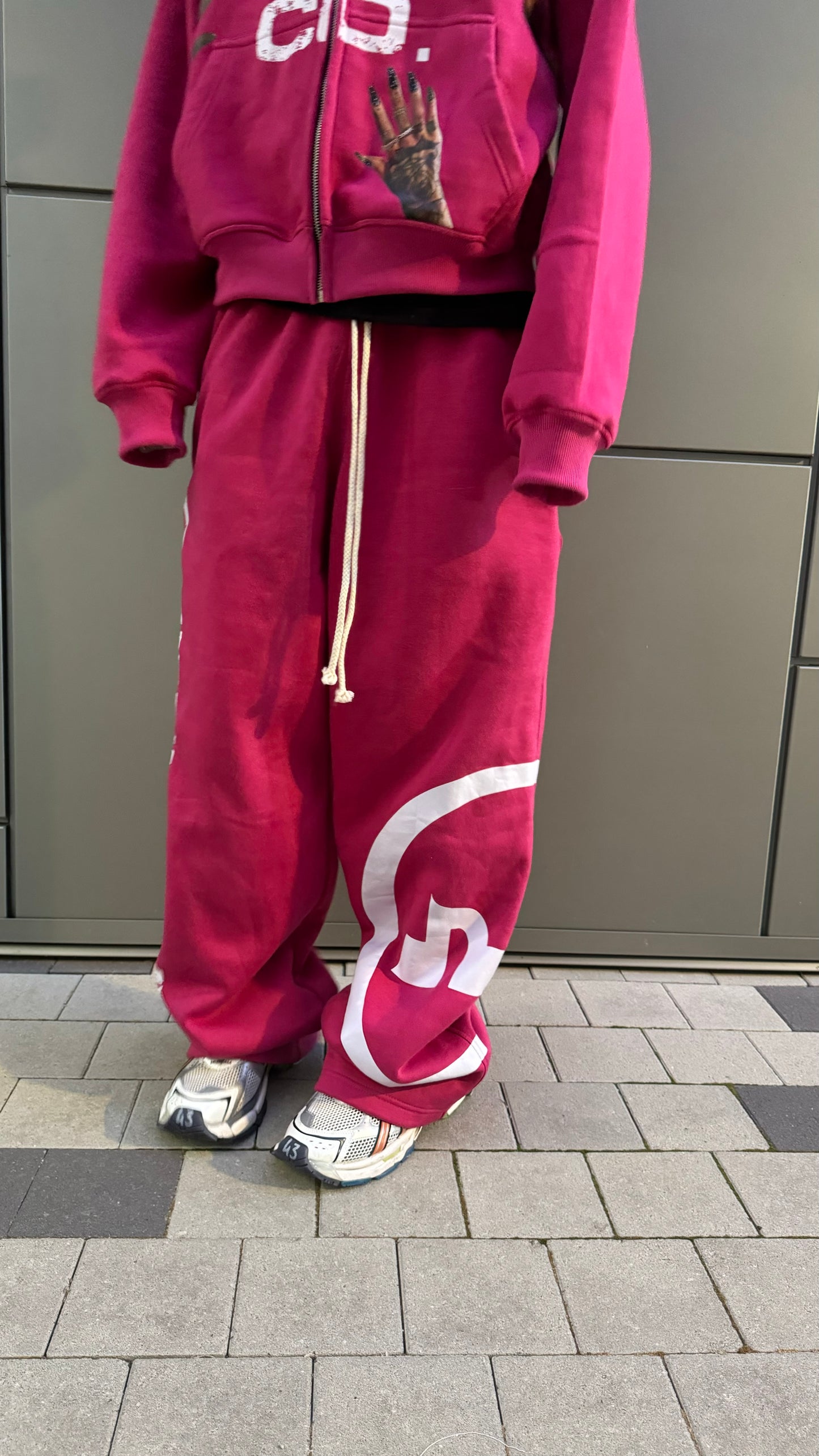 “PINK” BAGGY SWEATS