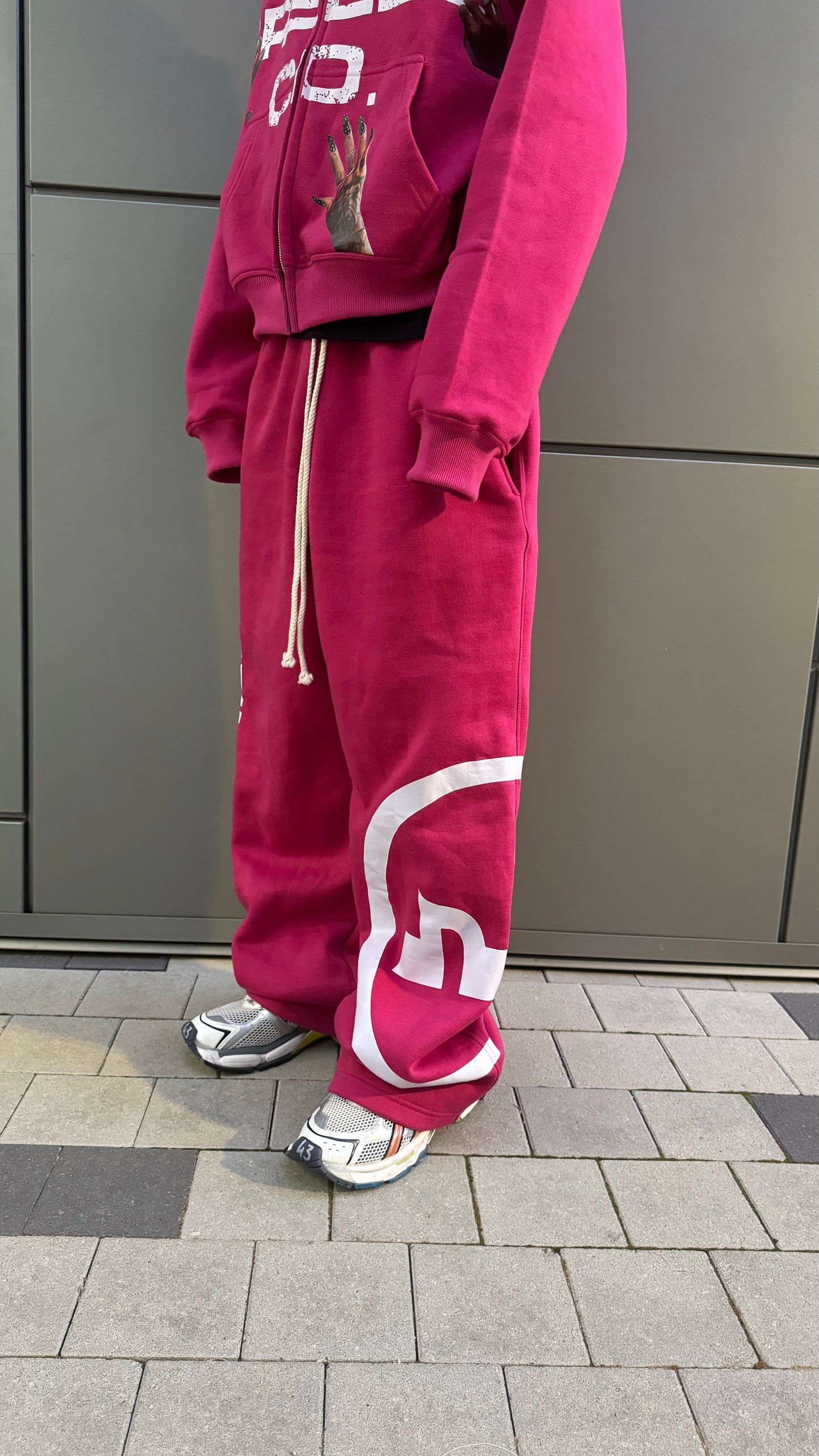 “PINK” BAGGY SWEATS